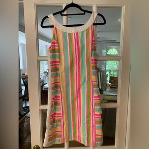 Neon Striped Lilly Pulitzer Shift Dress - Size 12 - Very GUC